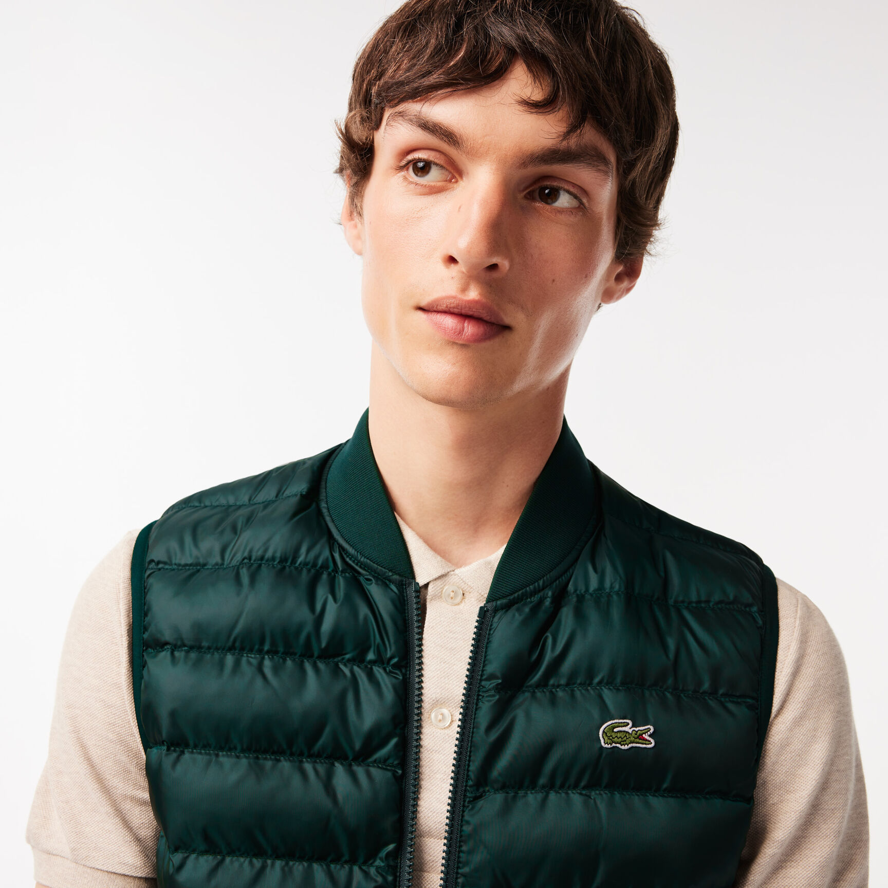 Men's Lacoste Padded Water-Repellent Vest Jacket Men's Lacoste Padded Water-Repellent Vest Jacket