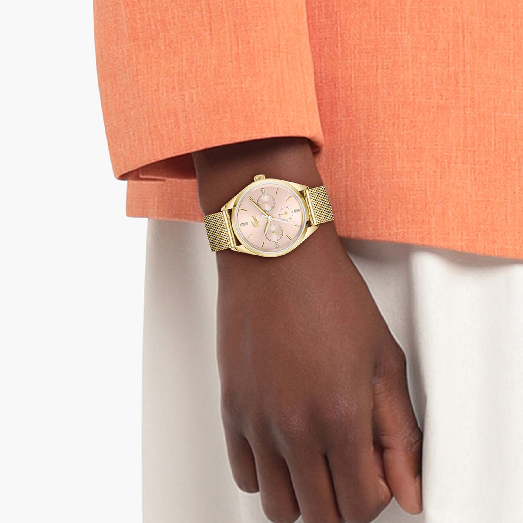 Thin Gold-Plated Steel Women's Watch lacoste thin gold plated steel women s watch