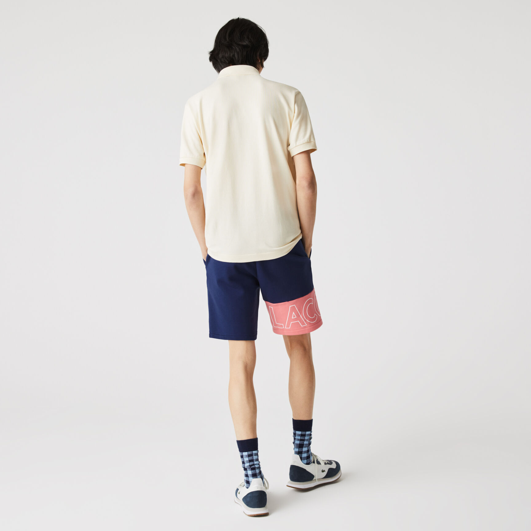 Men's Lettered Colorblock Fleece Shorts Men's Lettered Colorblock Fleece Shorts