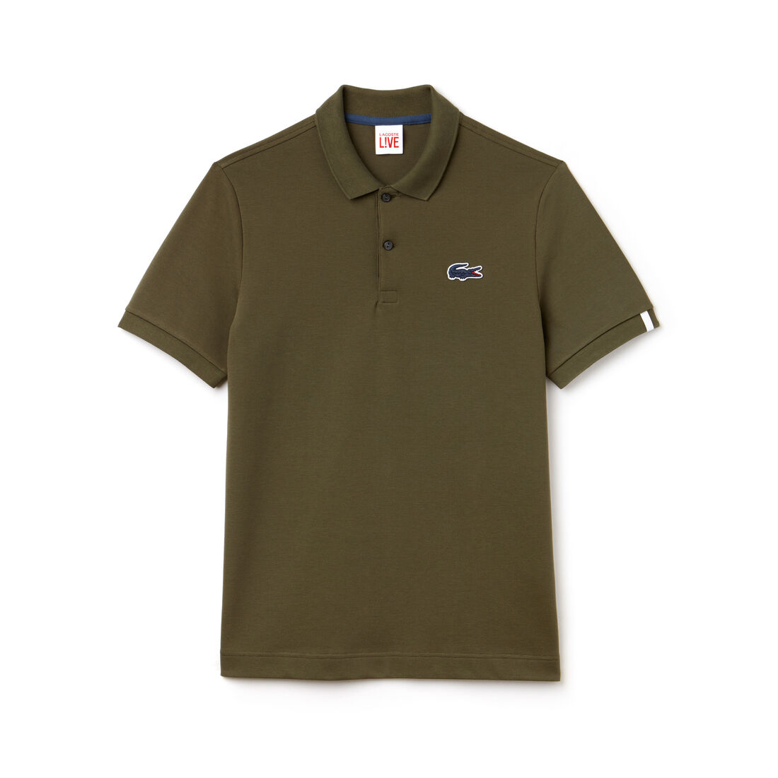 Men's Lacoste LIVE Slim Fit Stretch Mini Piqué Polo Shirt Men's Lacoste LIVE Slim Fit Stretch Mini Piqué Polo Shirt