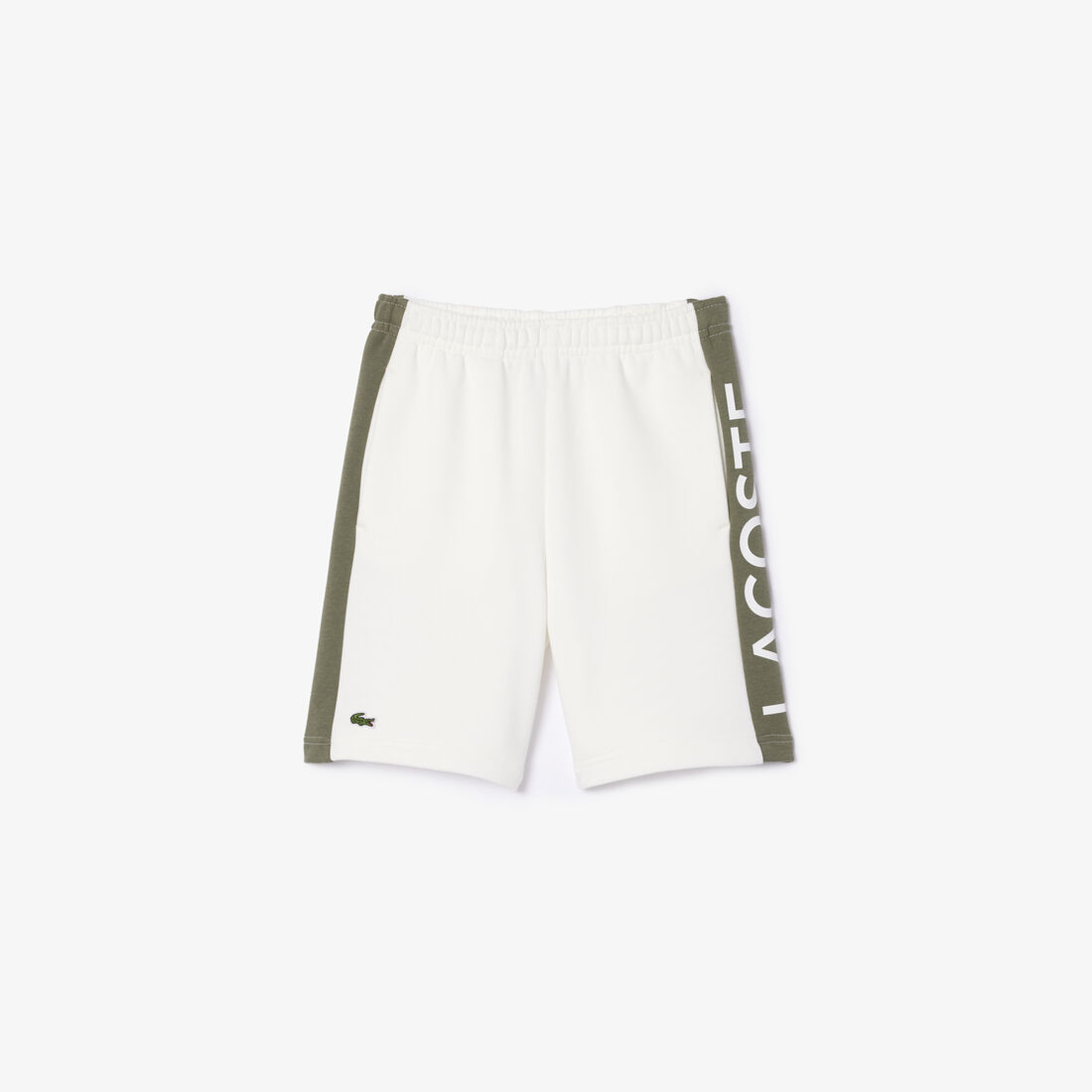 Kids' Lacoste Colour-Stripe Organic Cotton Shorts