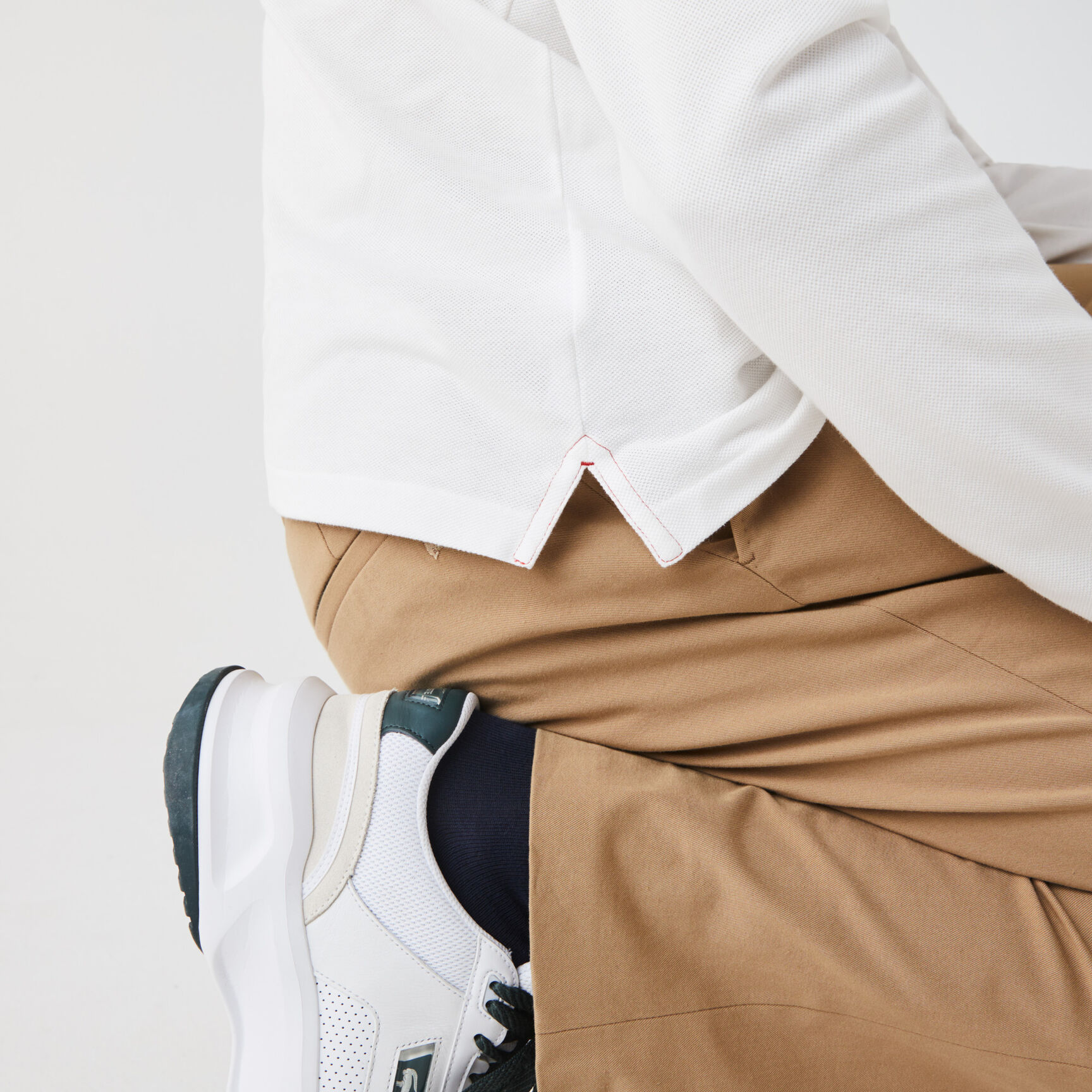 تيشيرت بولو لاكوست بقصة عادية للرجال مجموعة Made in France