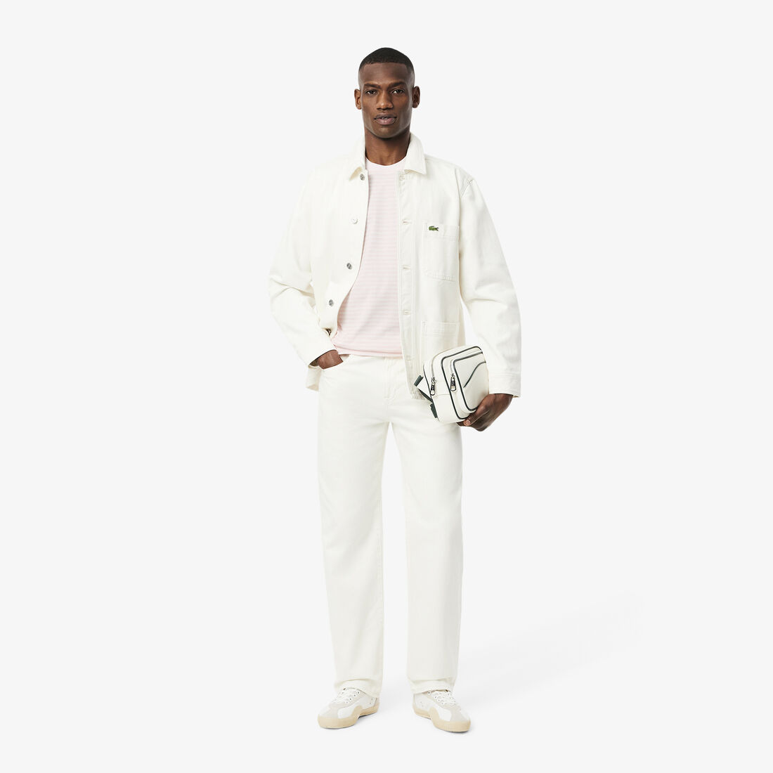 تي شيرت مخطط من القطن الثقيل تي شيرت مخطط من القطن الثقيل