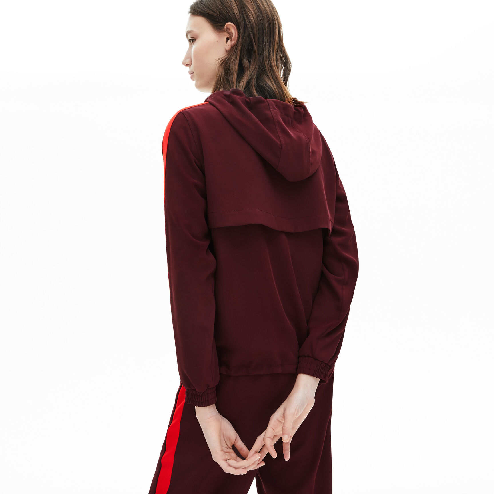 قميص ثقيل مزود بغطاء للرأس وسحاب للسيدات