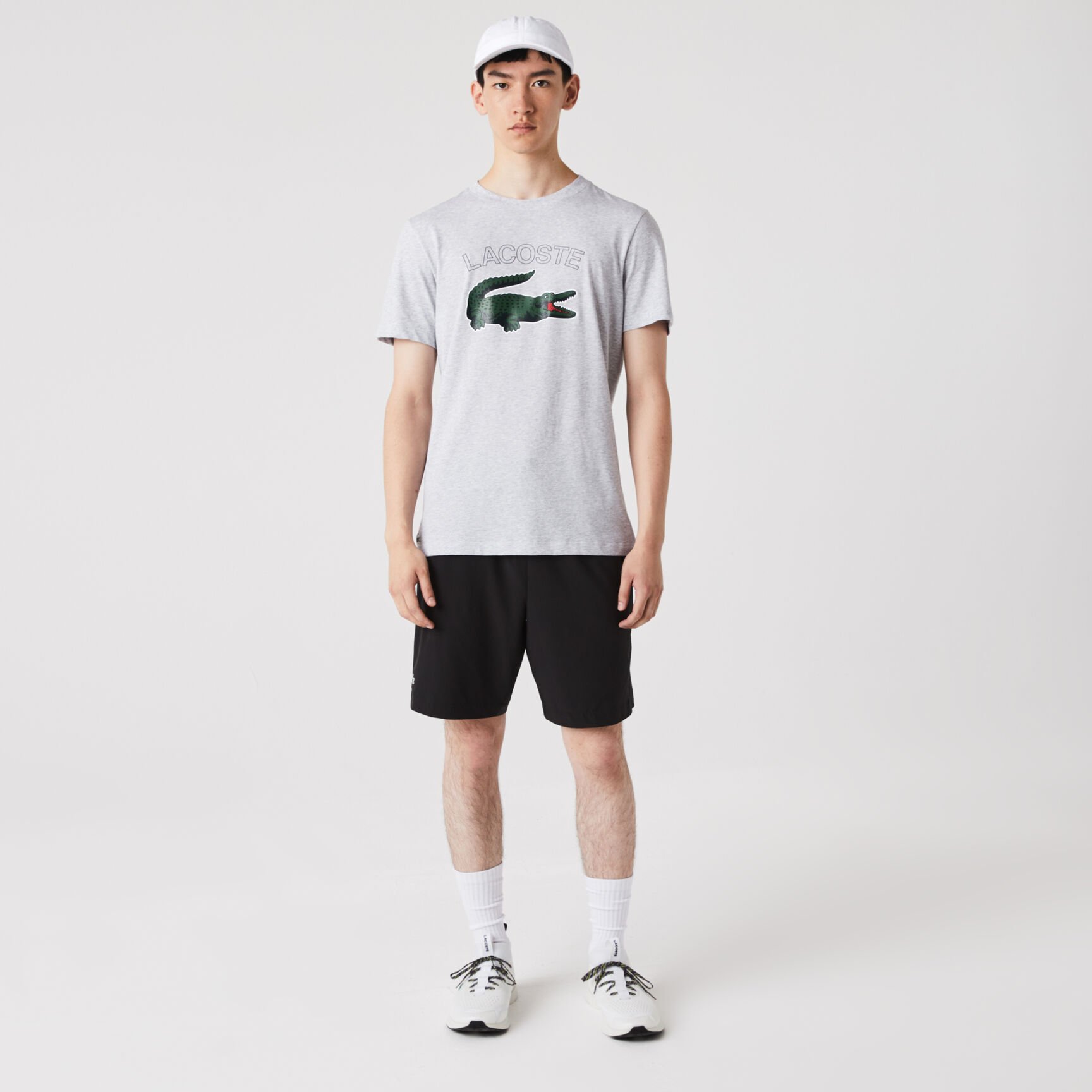 تيشيرت جيرسيه بطبعة تمساح للرجال مجموعة Lacoste SPORT تيشيرت جيرسيه بطبعة تمساح للرجال مجموعة Lacoste SPORT