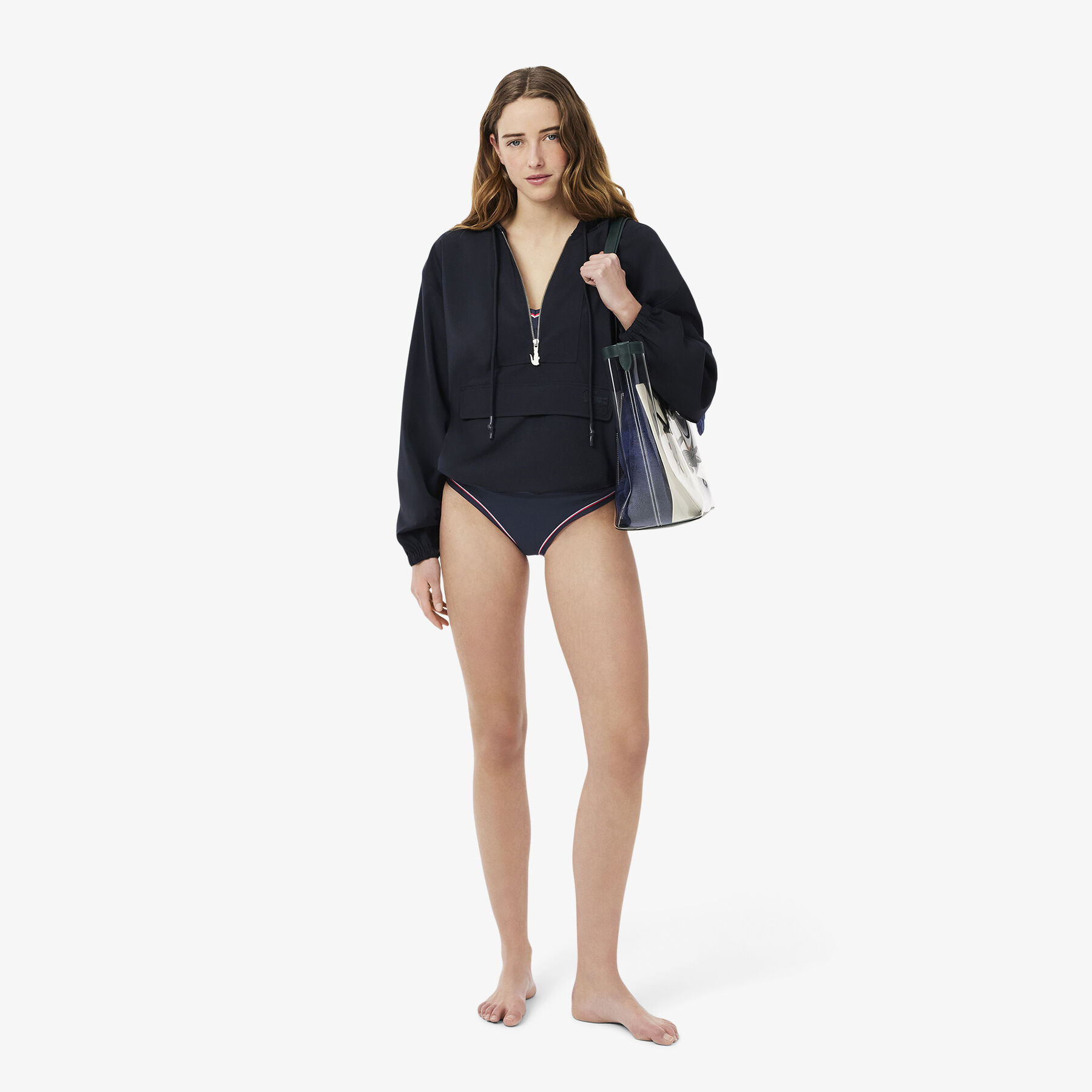 Trim Accent Swim Top lacoste trim accent swim top