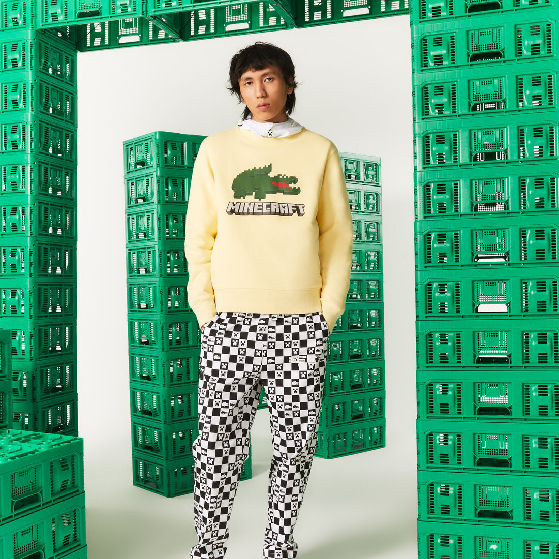 Men's Minecraft Lacoste x Stretch Organic Cotton Joggers
