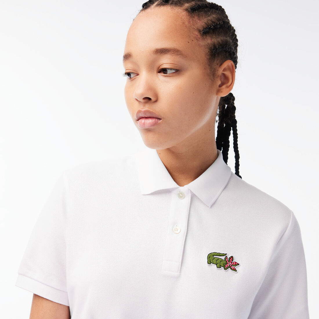 Women's Lacoste x Netflix Crocodile Show Print Polo Shirt Women's Lacoste x Netflix Crocodile Show Print Polo Shirt