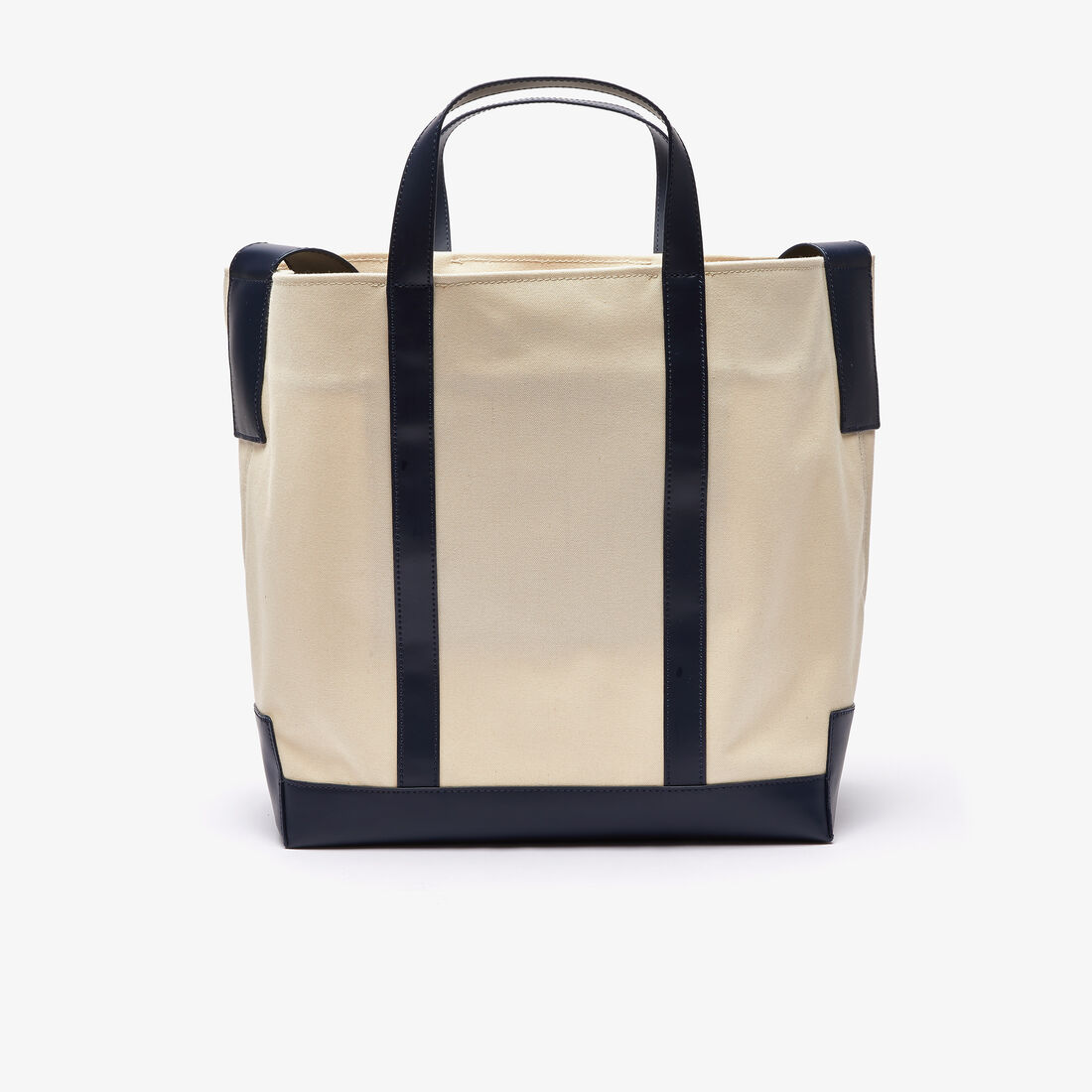 Women's L-Tote Contrast Handle And Badge Canvas Shopper Bag Women's L-Tote Contrast Handle And Badge Canvas Shopper Bag