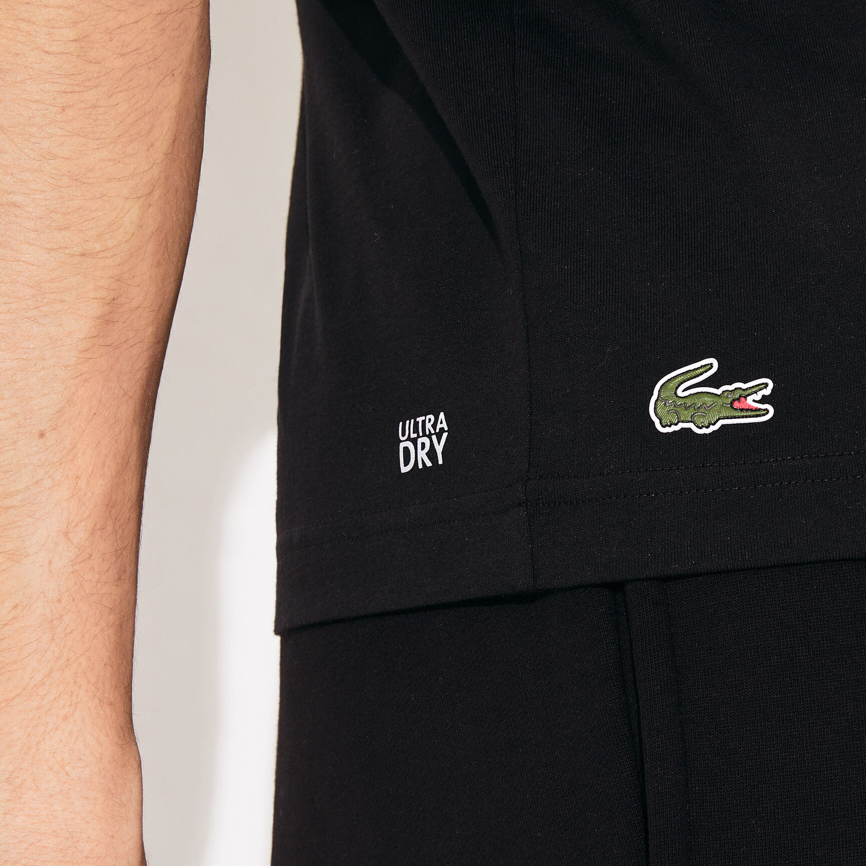 Men's Lacoste SPORT Crocodile Printed Breathable T-shirt