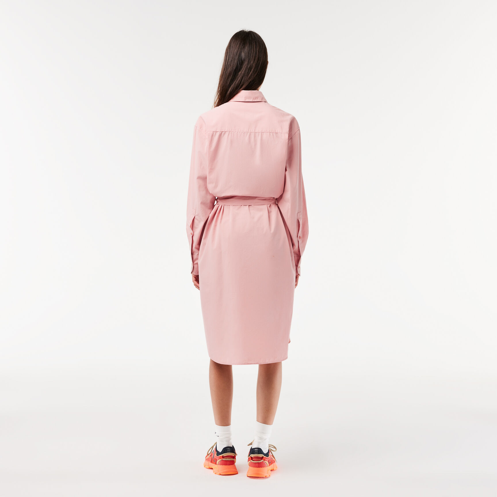 Women’s Lacoste Loose Fit Cotton Poplin Shirt Dress Women’s Lacoste Loose Fit Cotton Poplin Shirt Dress