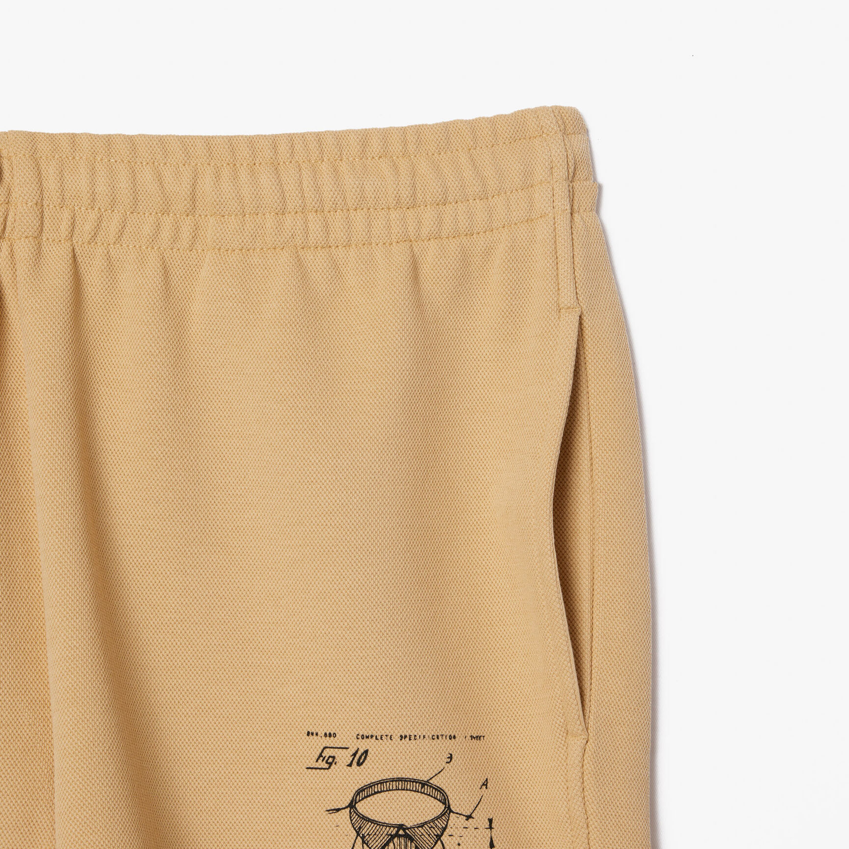 Double-Face Printed Pique Jogger Shorts