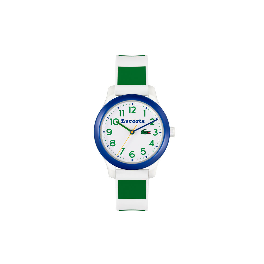 ساعة لاكوست Lacoste.12.12 بقرص أبيض للأطفال