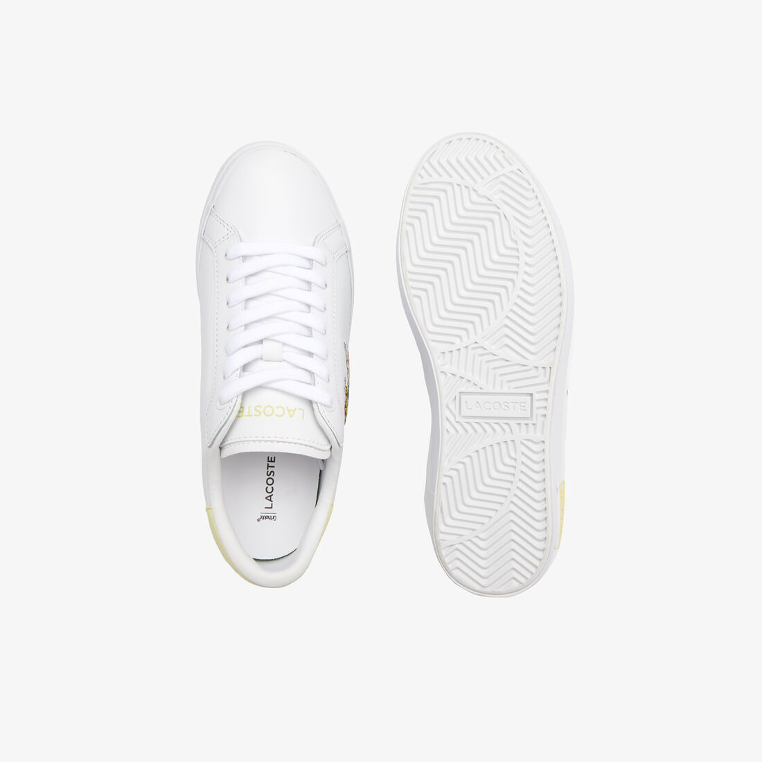 سنيكرز لاكوست باور كورت جلد للنساء سنيكرز لاكوست باور كورت جلد للنساء