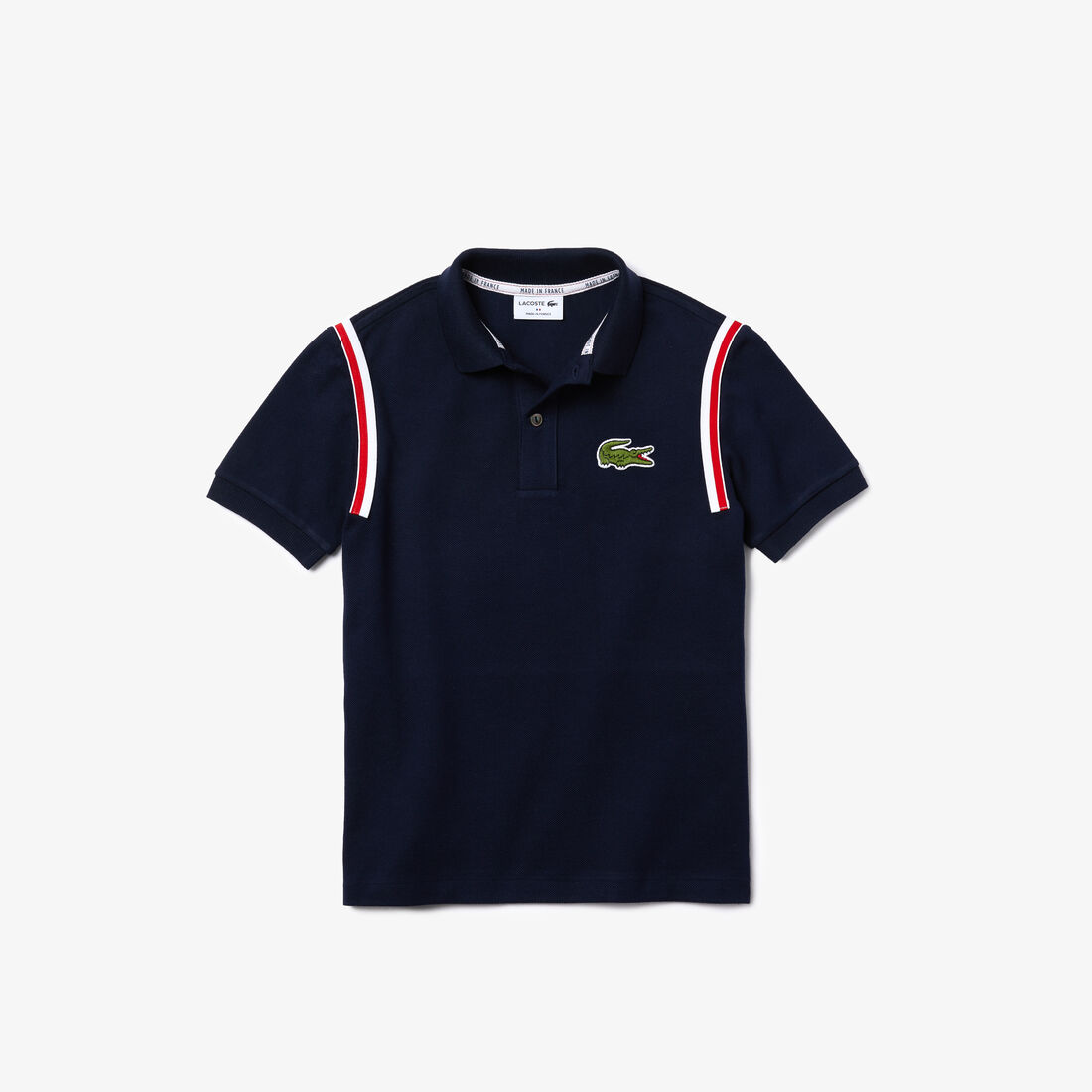 Boys’ Lacoste Made In France Organic Cotton Piqué Polo
