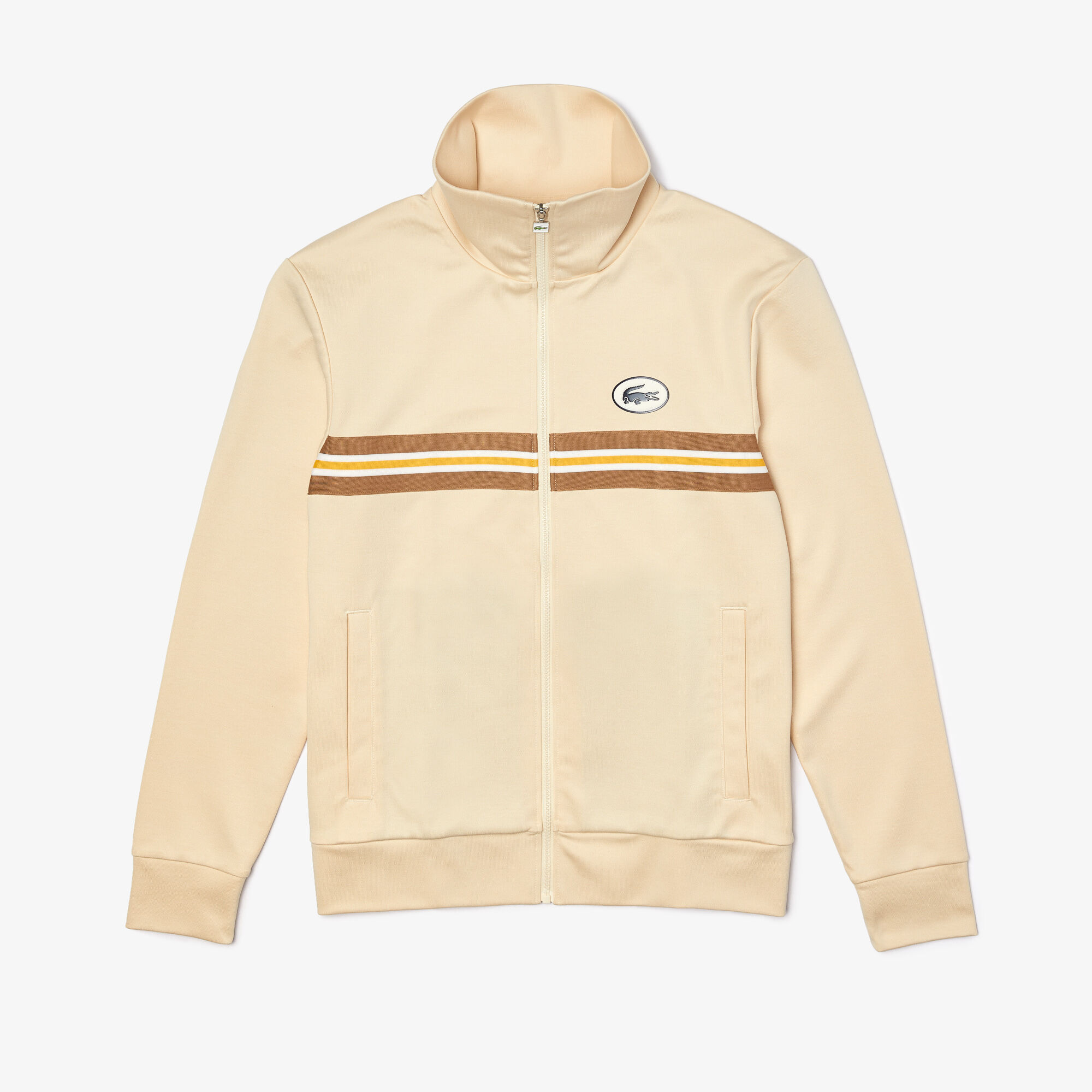 Men’s Heritage Striped Band And Badge Zip Sweatshirt Men’s Heritage Striped Band And Badge Zip Sweatshirt