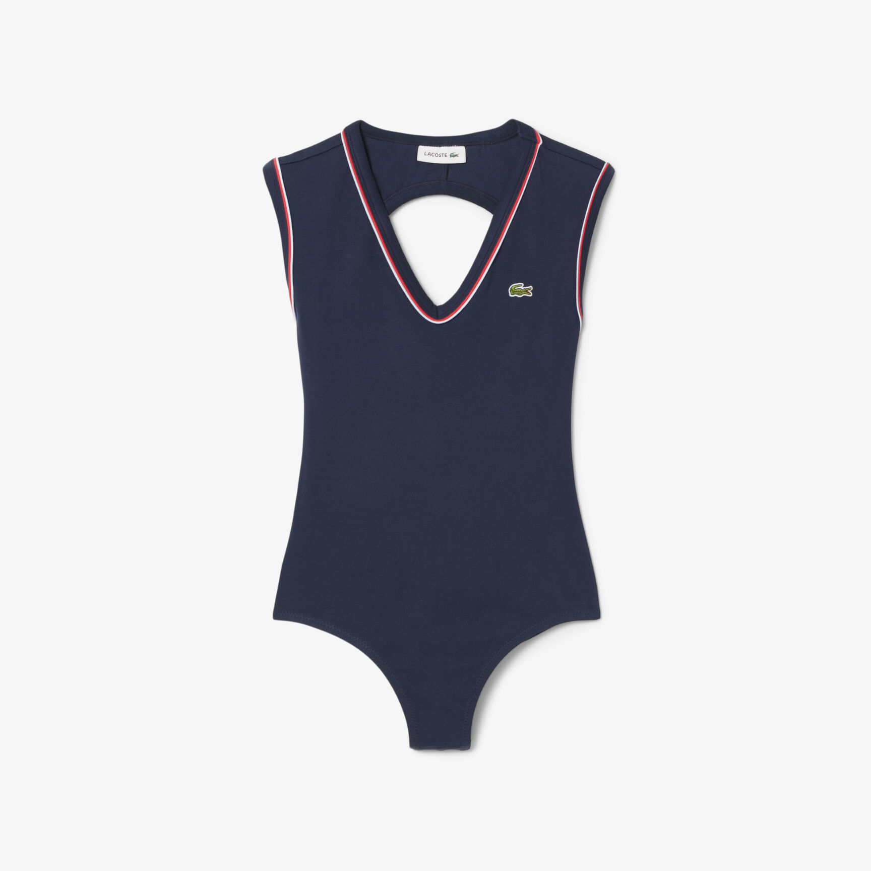 بدلة قطنية مفتوحة من الخلف بقصة ضيقة