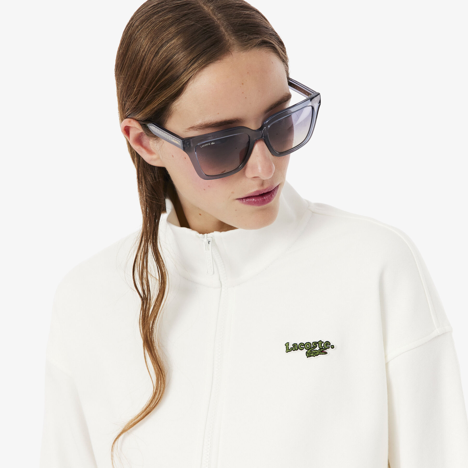 Relaxed Fit Zipped Badge Sweatshirt lacoste relaxed fit zipped badge sweatshirt