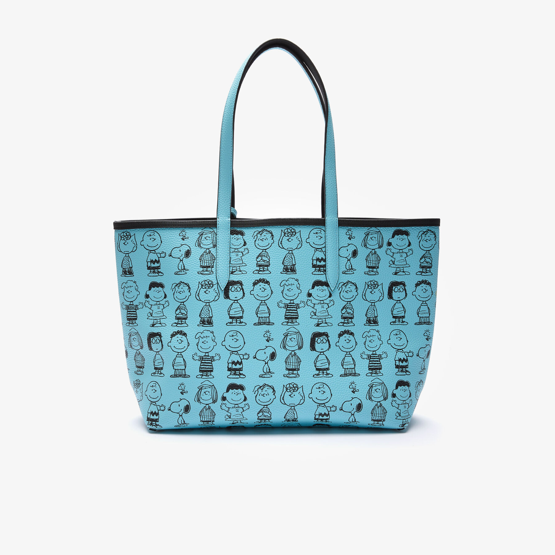 women s lacoste x peanuts zippered print pouch large shopper bag