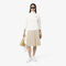 lacoste high neck zipped fleece badge sweatshirt