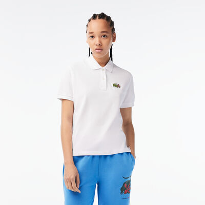 Women’s Lacoste X Netflix Crocodile Show Print Polo Shirt