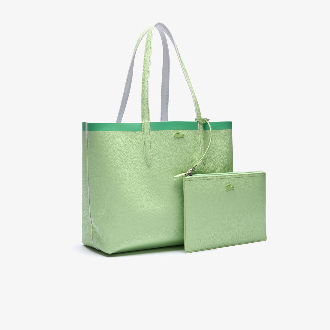 Women's Anna Reversible Contrast Band Coated Canvas Tote Bag Women's Anna Reversible Contrast Band Coated Canvas Tote Bag