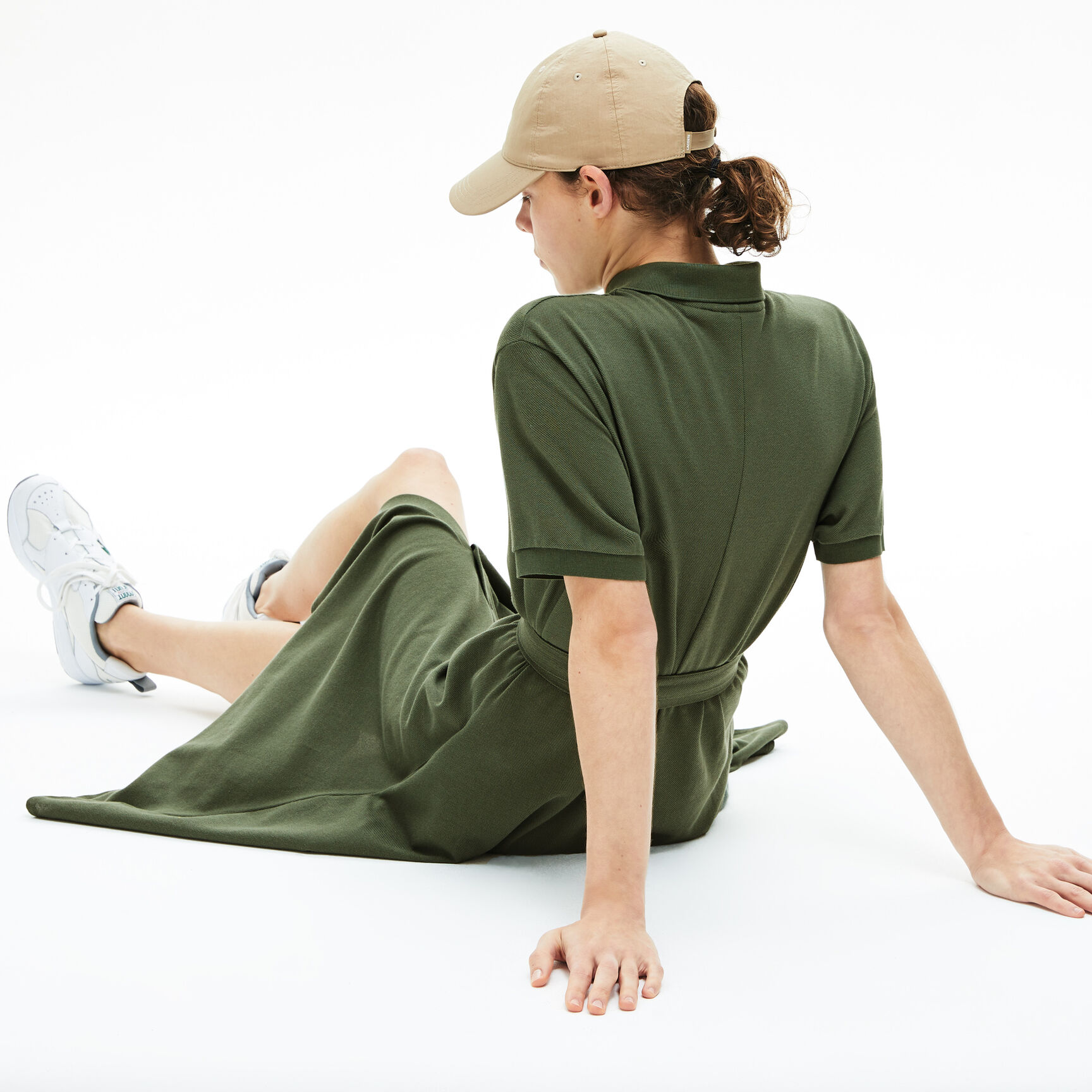 Women's Cotton Piqu&eacute; Belted Polo Dress