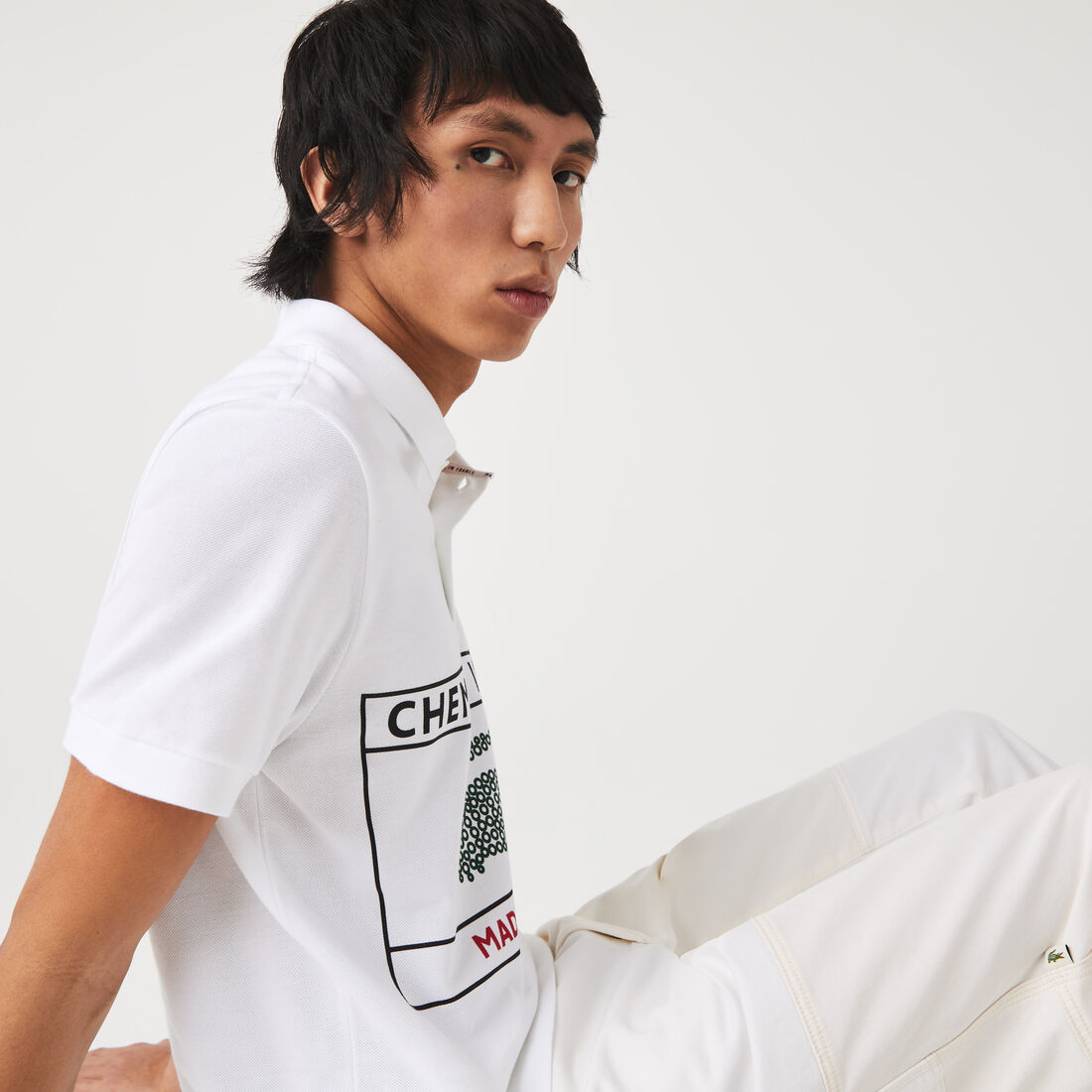 تيشيرت بولو لاكوست قطن عضوي بقصة عادية للرجال مجموعة Made in France تيشيرت بولو لاكوست قطن عضوي بقصة عادية للرجال مجموعة Made in France