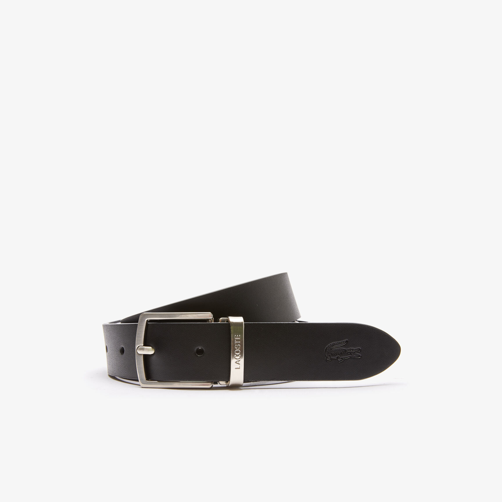 طقم هدايا حزام جلد بوجهين وإبزيمين للرجال