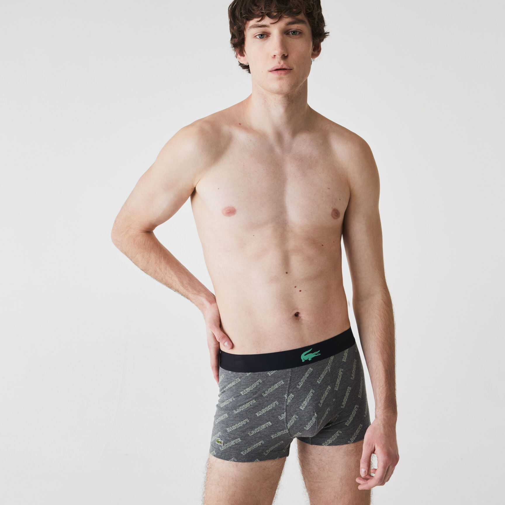 طقم بوكسر قطن مطاطي للرجال، 3 قطع طقم بوكسر قطن مطاطي للرجال، 3 قطع