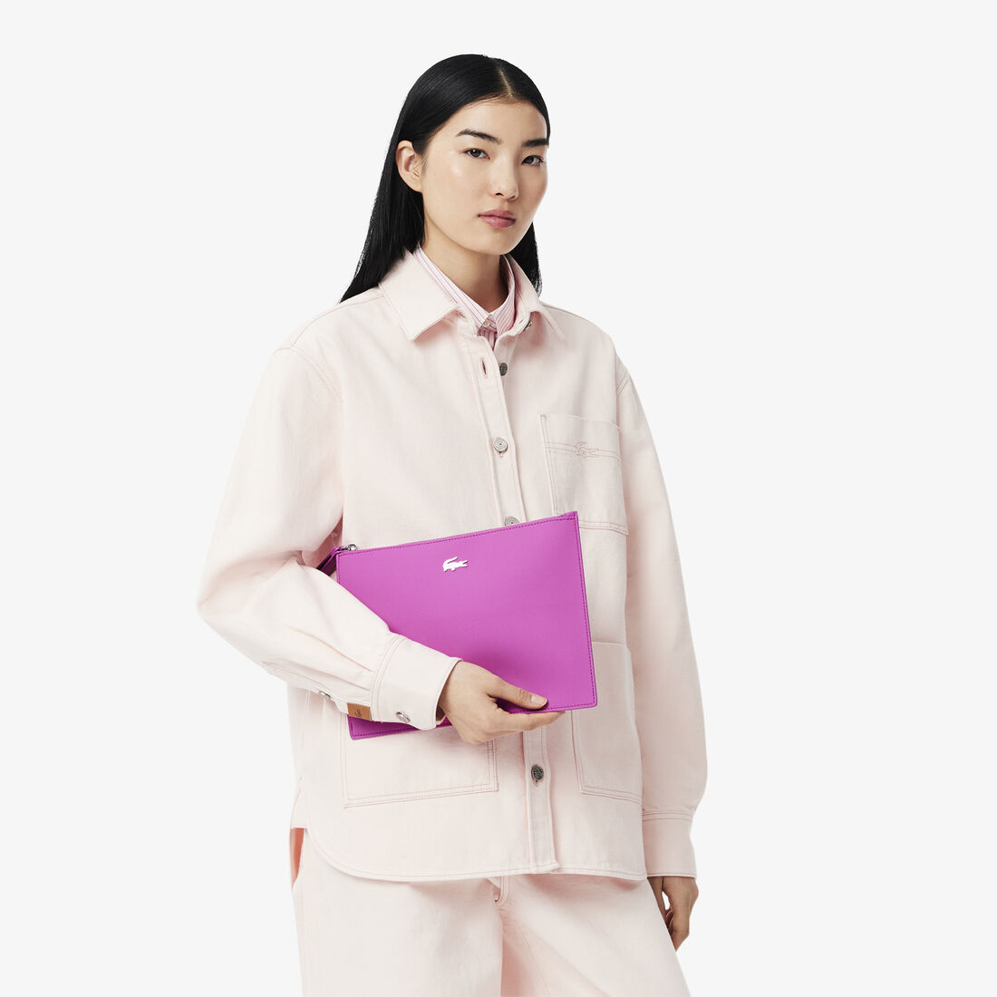 Anna Coated Pique Canvas Pouch Anna Coated Pique Canvas Pouch