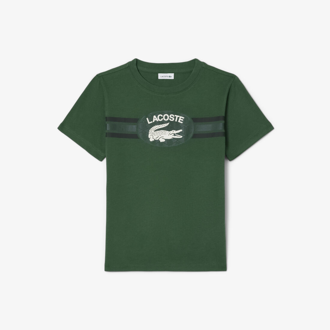 تي شيرت قطني بطبعة مونوغرام تي شيرت قطني بطبعة مونوغرام