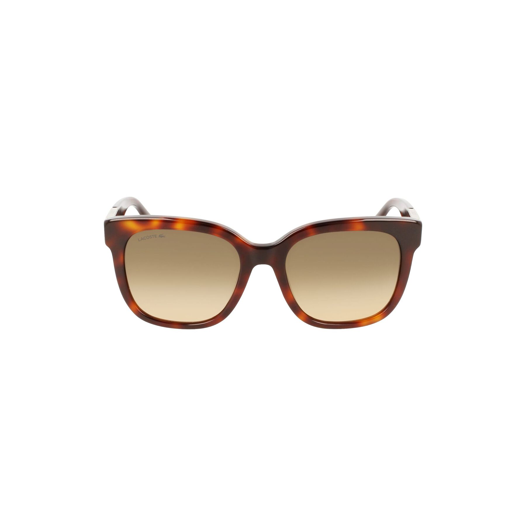 lacoste women s rectangle acetate croco skin sunglasses