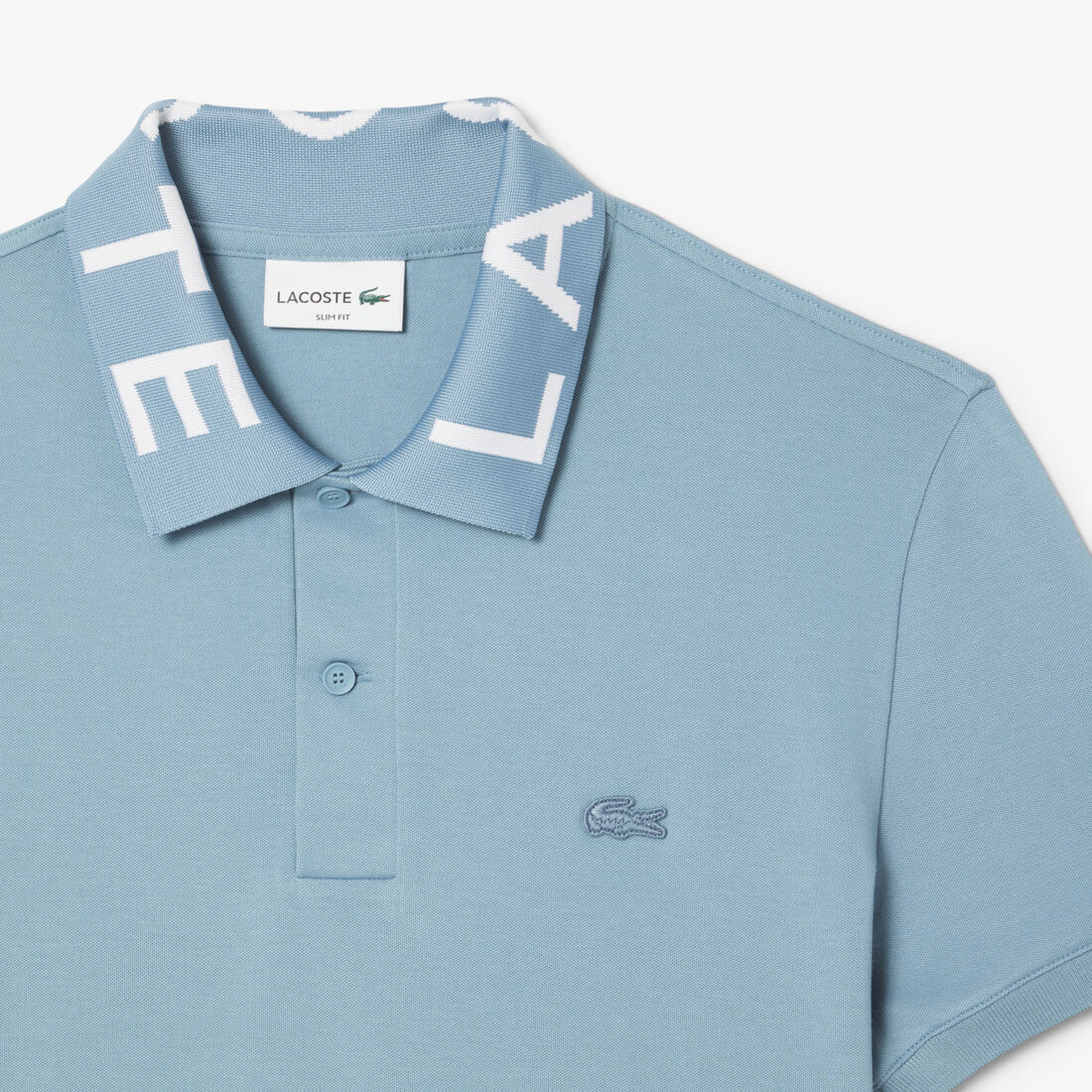 قميص بولو جاكار بقصة ضيقة قميص بولو جاكار بقصة ضيقة