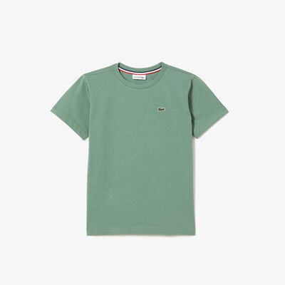 Kids' Crew Neck Cotton Jersey T-shirt
