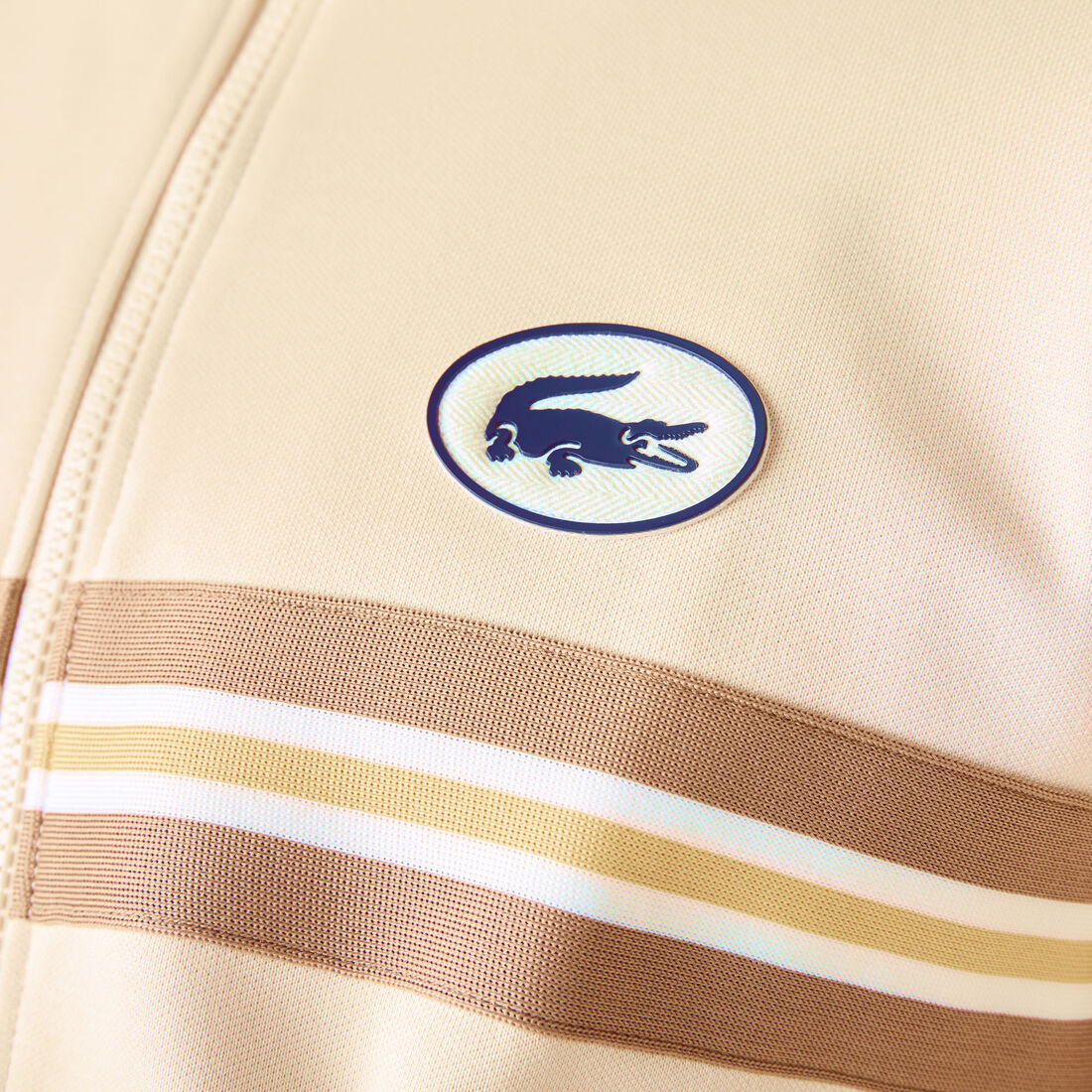 Men’s Heritage Striped Band And Badge Zip Sweatshirt Men’s Heritage Striped Band And Badge Zip Sweatshirt