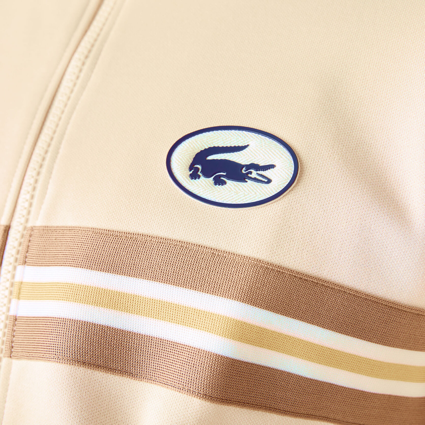 Men’s Heritage Striped Band And Badge Zip Sweatshirt Men’s Heritage Striped Band And Badge Zip Sweatshirt