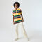 لاكوست قميص بولو مقلم مطرز من بيكيه القطن مجموعة lacoste live للجنسين