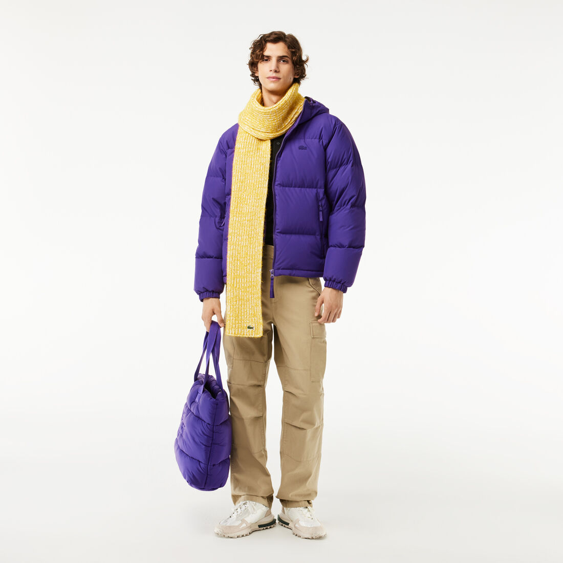 Men's Lacoste Quilted Water-Repellent Short Jacket Men's Lacoste Quilted Water-Repellent Short Jacket