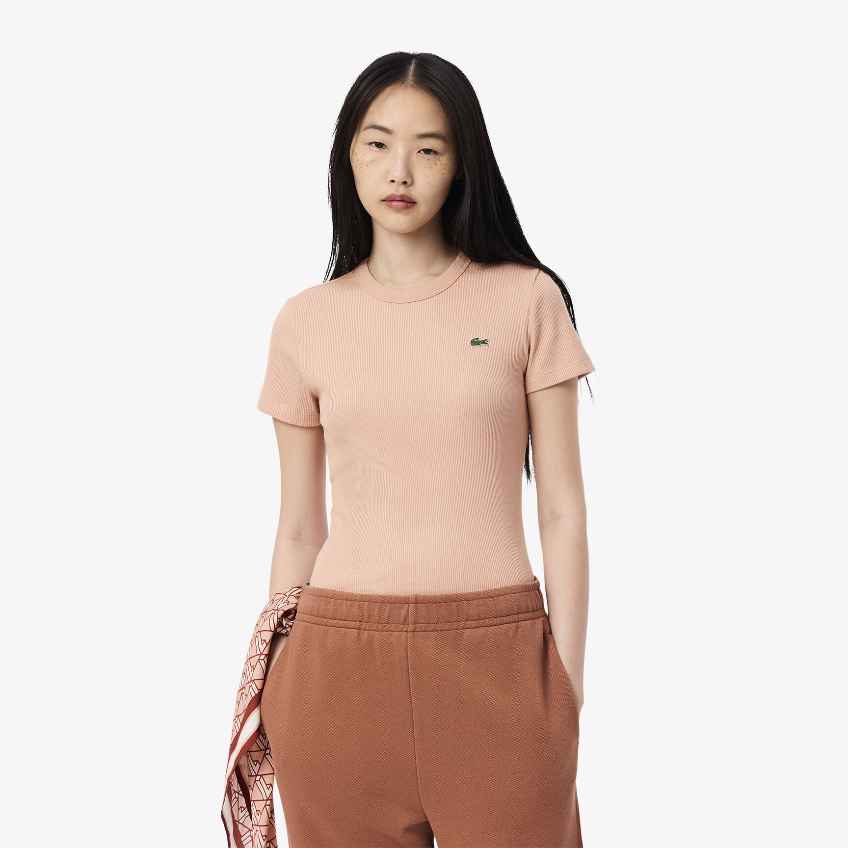 Slim Fit Ribbed Cotton T-shirt Slim Fit Ribbed Cotton T-shirt