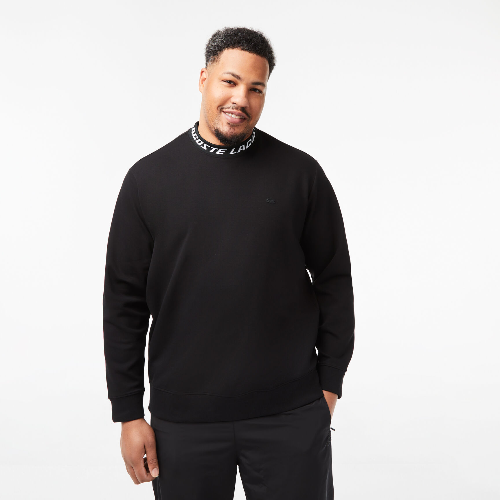 Men's Lacoste Double Sided Logo Collar Sweatshirt Men's Lacoste Double Sided Logo Collar Sweatshirt