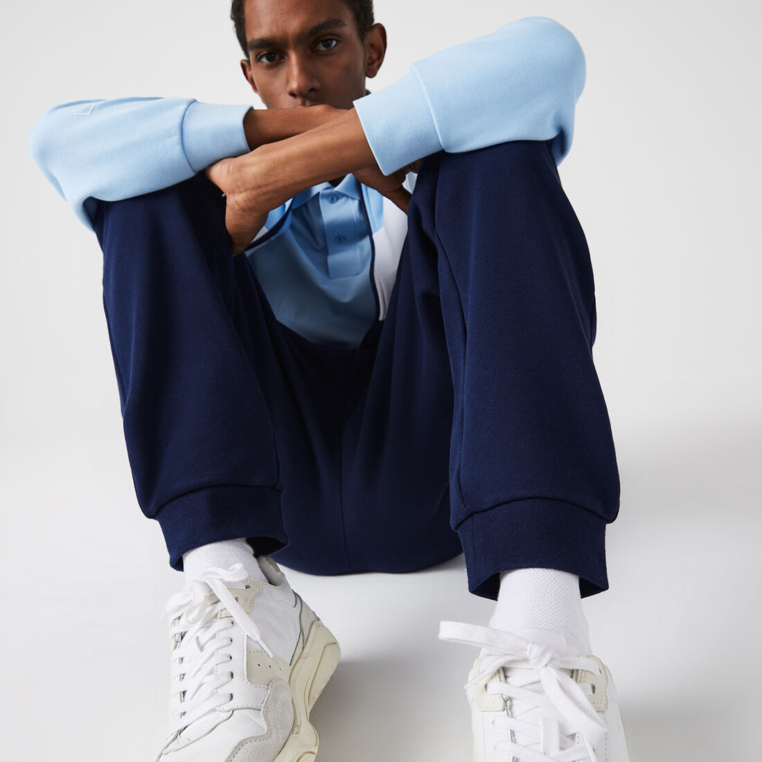 Men's Printed Colorblock Fleece Tracksuit Men's Printed Colorblock Fleece Tracksuit