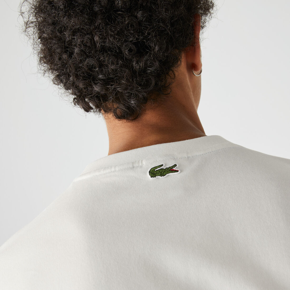 Unisex Lacoste LIVE Face Print Cotton T-shirt Unisex Lacoste LIVE Face Print Cotton T-shirt