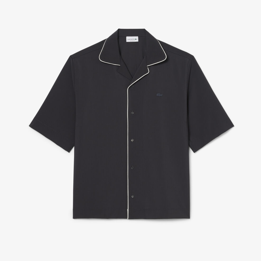 Relaxed Fit Short Sleeved Wool Shirt Relaxed Fit Short Sleeved Wool Shirt
