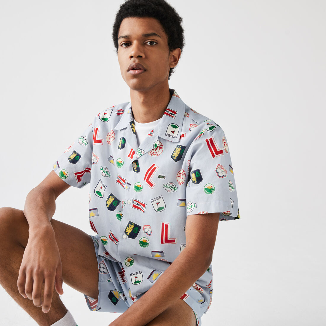 Men’s Hawaiian Print Cotton Shirt