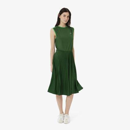 Sleeveless Pleated Dress