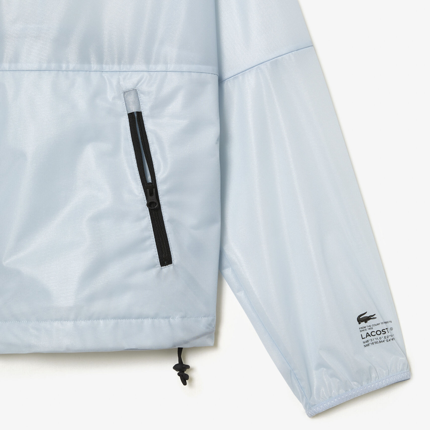 جاكيت ويندبريكر لاكوست شفاف للنساء جاكيت ويندبريكر لاكوست شفاف للنساء