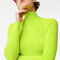 women s lacoste zip neck wool sweater