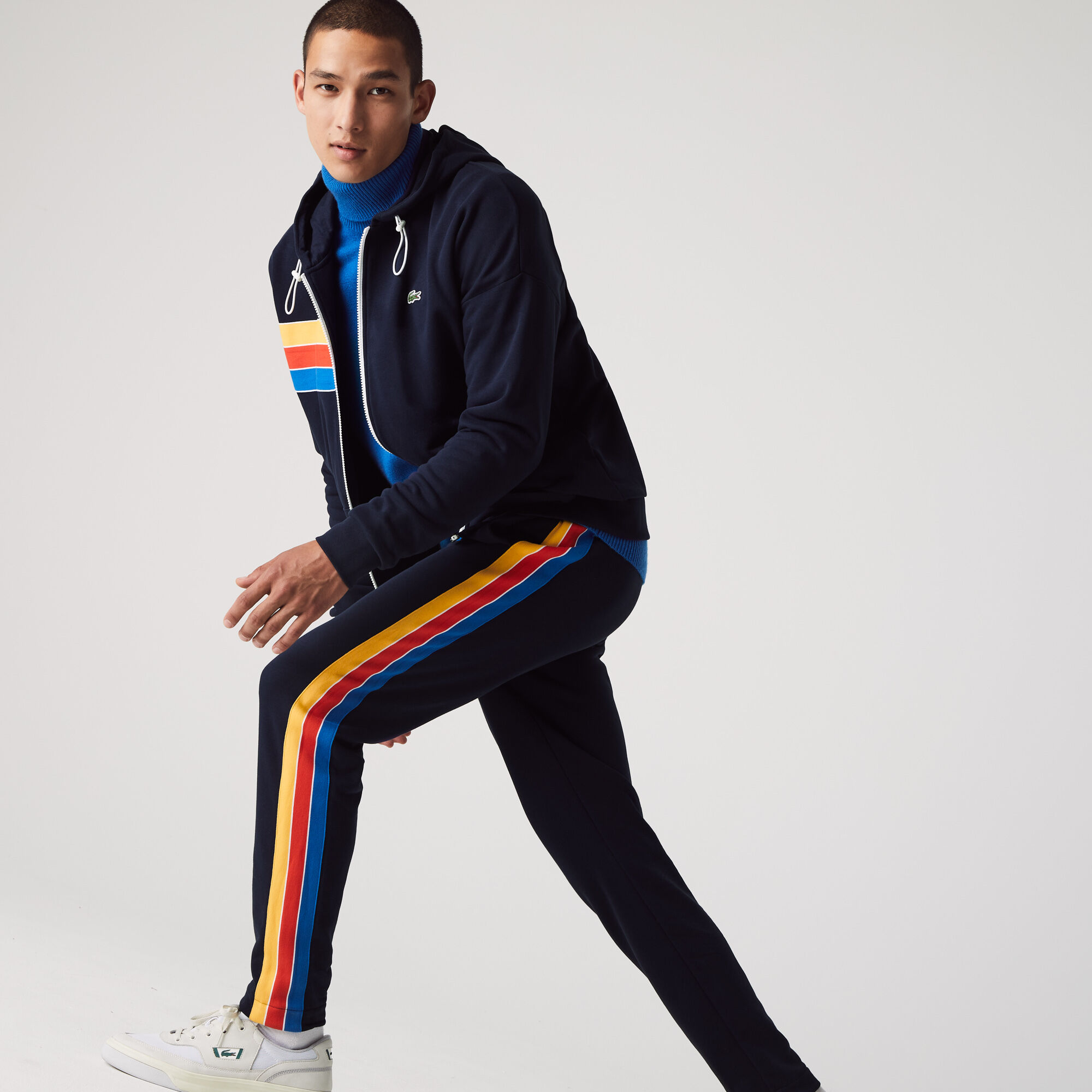 Mens lacoste jogging bottoms deals