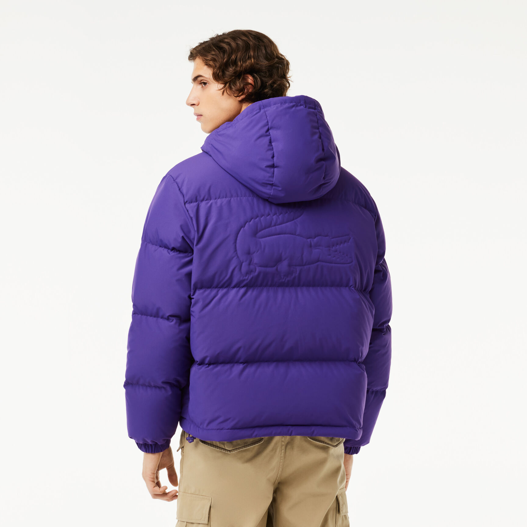 Men's Lacoste Quilted Water-Repellent Short Jacket Men's Lacoste Quilted Water-Repellent Short Jacket